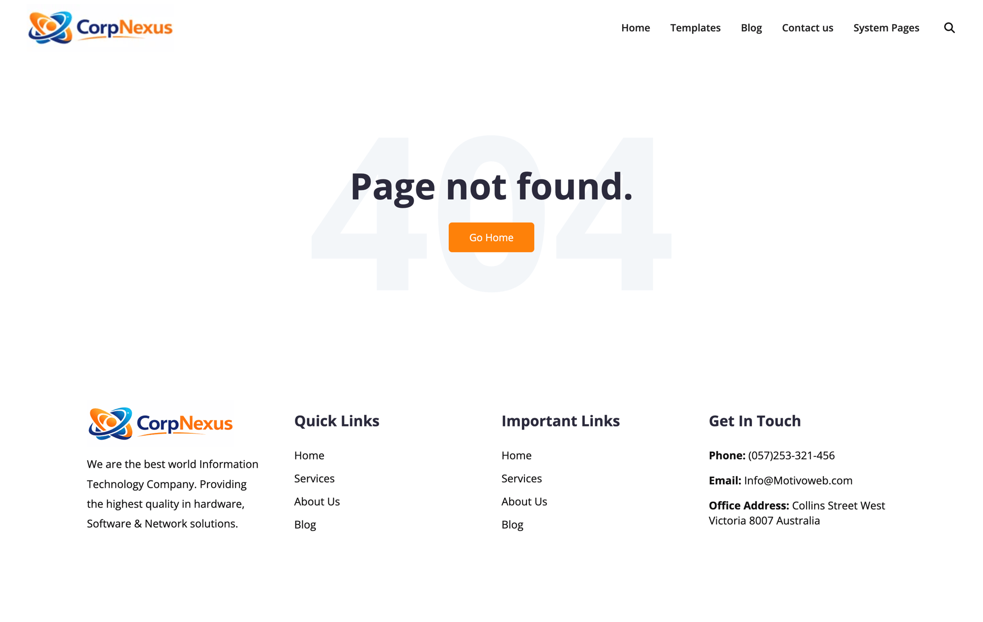 404 Page